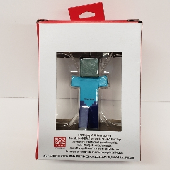 Hallmark 3" Minecraft Christmas Tree Holiday Ornament 2021 - Picture 2 of 5